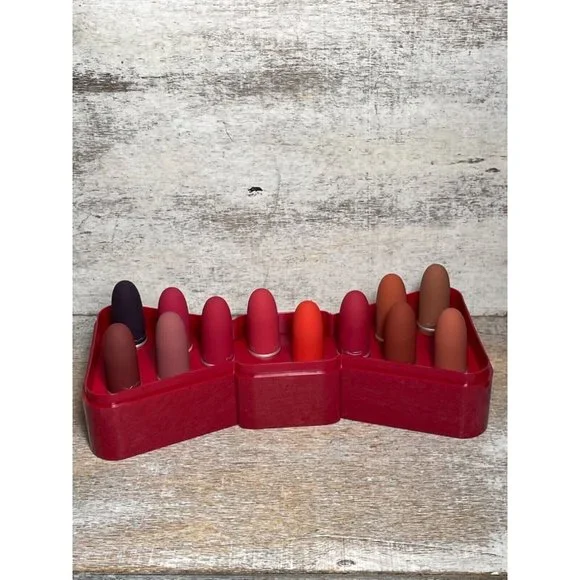 Mac Cosmetics Powder Kiss Lip Vault x 12 HOLIDAY COLLECTION - Picture 15 of 16